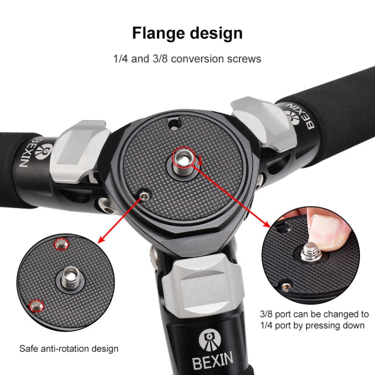 BEXIN RC334 Portable Collapsible Carbon Fiber Camera Tripod with K44 Panoramic BallHead - free shipping - PMC Jewellery - Order now!