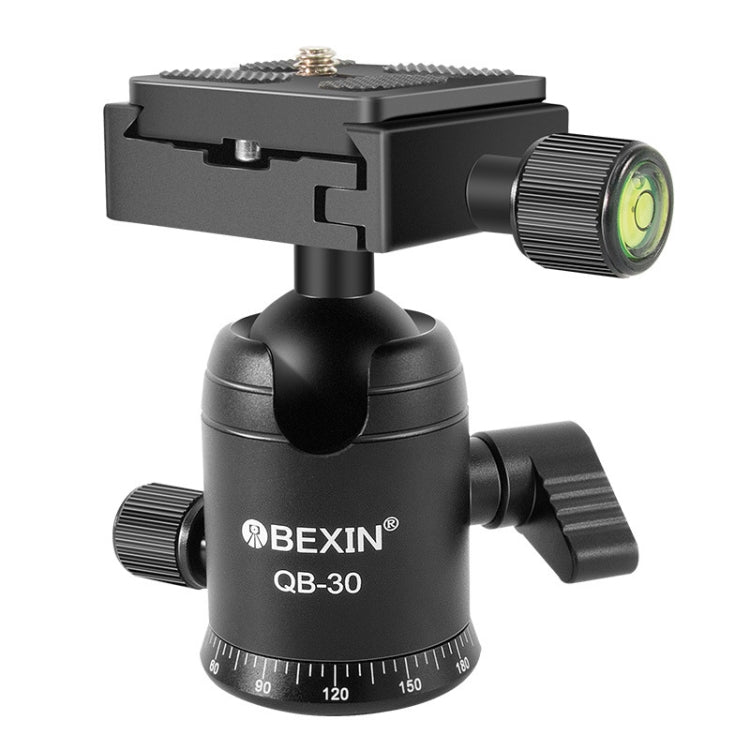 BEIXIN QB-30 360 Degree Rotation Panorama Metal Ball Head with Quick Release Plate