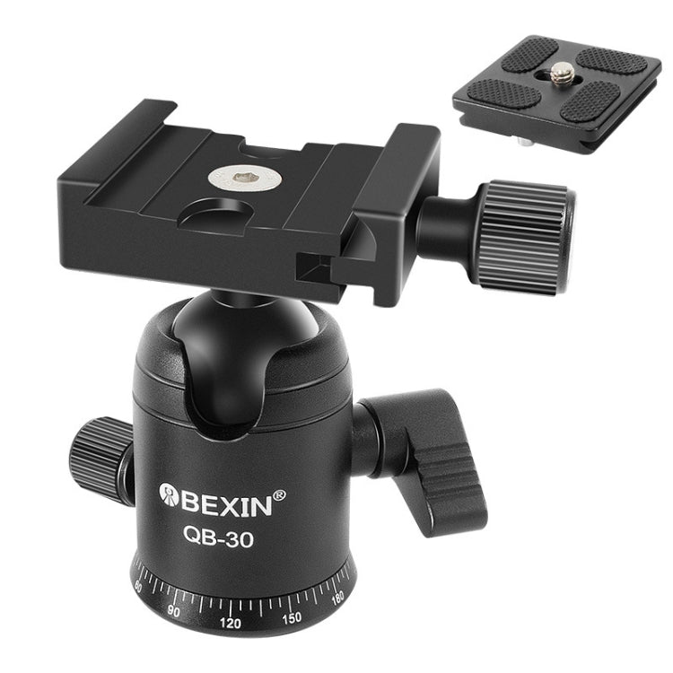 BEIXIN QB-30 360 Degree Rotation Panorama Metal Ball Head with Quick Release Plate