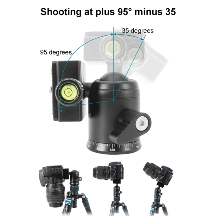 BEIXIN QB-30 360 Degree Rotation Panorama Metal Ball Head with Quick Release Plate