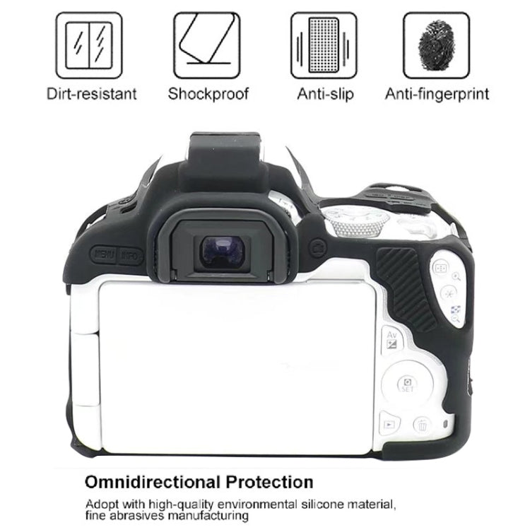 For Canon EOS 250D Soft Silicone Protective Case (Yellow)