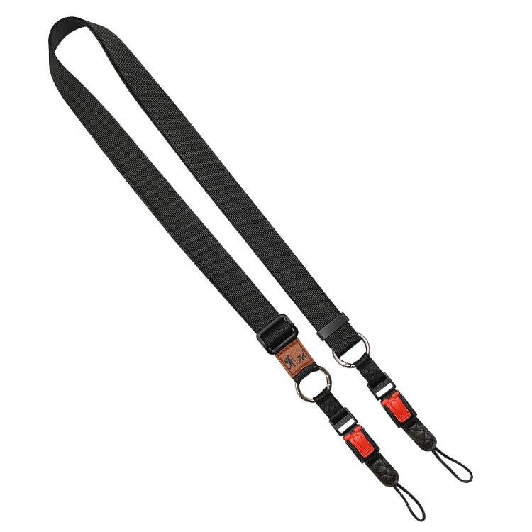 XJ03 Camera Shoulder Hanging Neck Strap(Black)