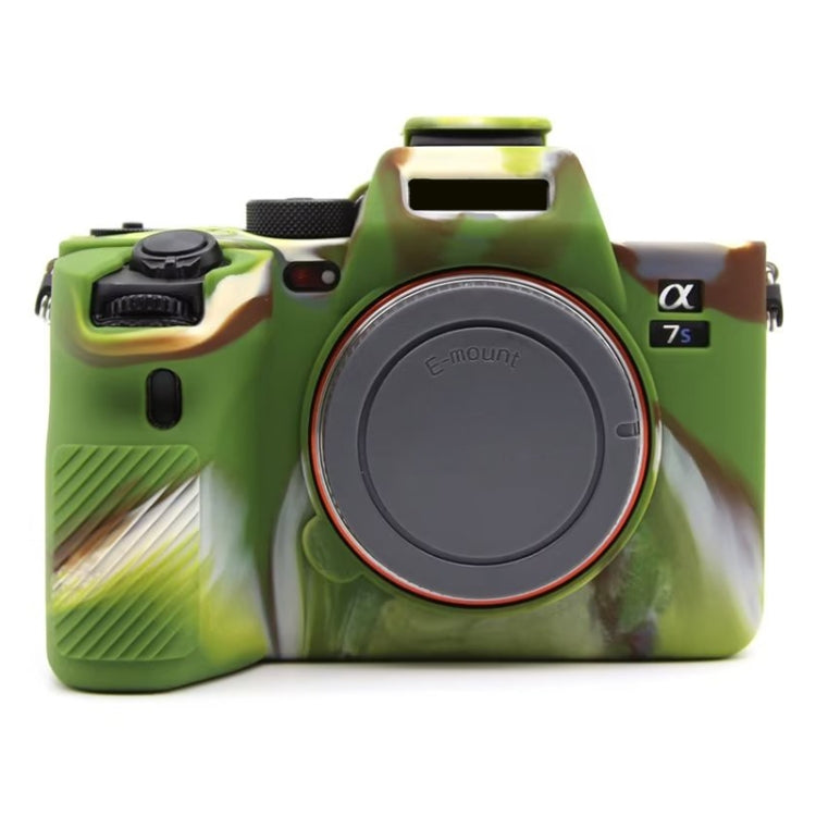 For Sony A7S III / A7S3 Soft Silicone Protective Case(Camouflage)