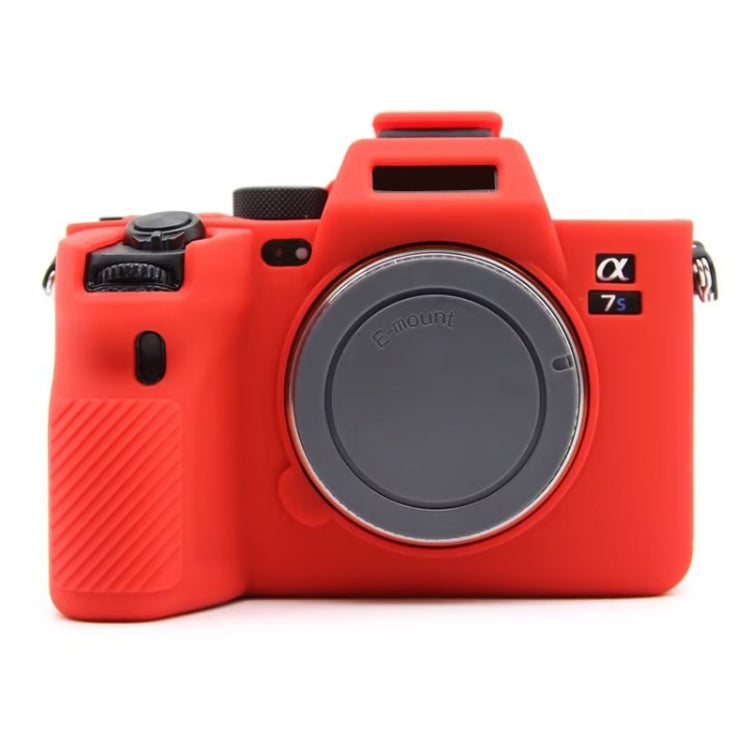 For Sony A7S III / A7S3 Soft Silicone Protective Case(Red)