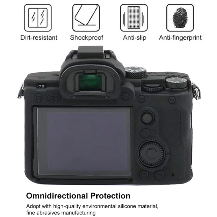 For Sony A7S III / A7S3 Soft Silicone Protective Case(Camouflage)