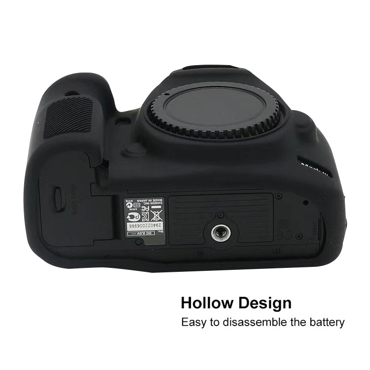 For Canon EOS 5DS Soft Silicone Protective Case (Black) - Protective Case by PMC TechLife | Online Shopping South Africa | PMC TechLife | Buy Now Pay Later Mobicred