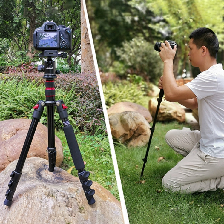 TRIOPO Oubao A-208S Adjustable Portable Aluminum Alloy Tripod with Ball Head for SLR Camera - free shipping - PMC TechLife - Order now!