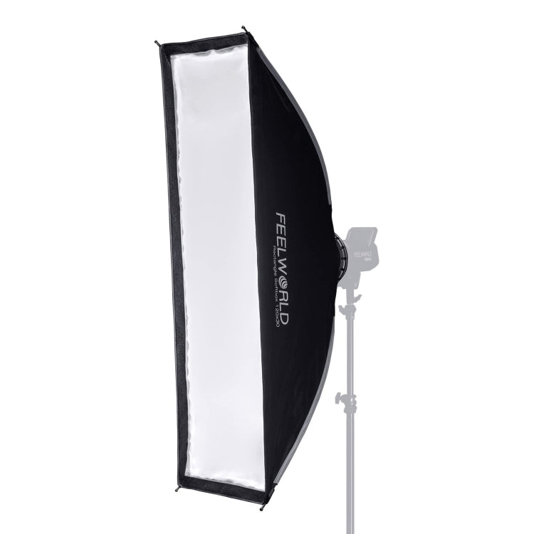 FEELWORLD FSR120 30x120cm Rectangular Softbox Quick Release Bowens Mount Diffuser - free shipping - PMC Jewellery - Order now!