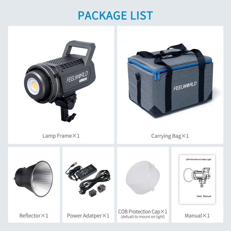 FEELWORLD FL125D 125W Daylight Point Source Video Light, Bluetooth APP Control(EU Plug) - free shipping - PMC TechLife - Order now!