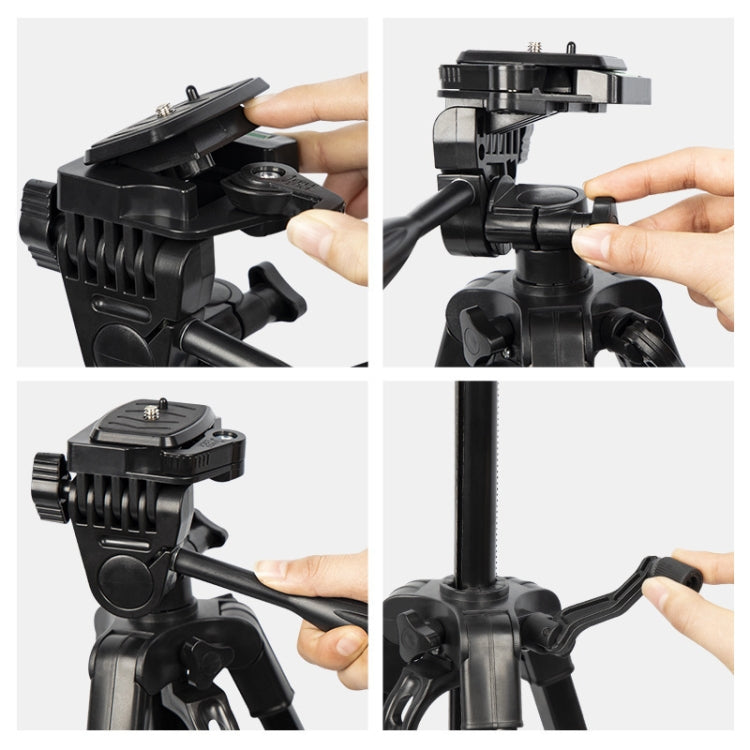 3366 Quality 1.4m Portable Phone Live Selfie Tripod DV SLR Camera Stand (Black) - Tripods by PMC TechLife | Online Shopping South Africa | PMC TechLife | Buy Now Pay Later Mobicred