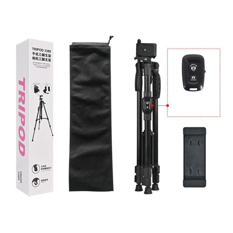3388 1.3m Portable Phone Live Selfie Tripod DV SLR Camera Stand (Black) - Tripods by PMC TechLife | Online Shopping South Africa | PMC TechLife | Buy Now Pay Later Mobicred