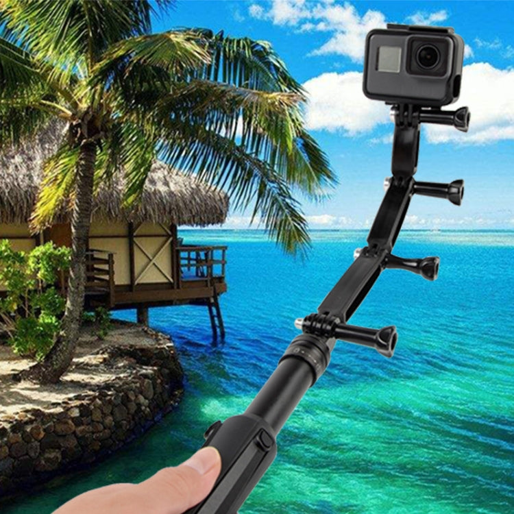 3 in 1 Joint Aluminum Extension Arm Grip Extenter for GoPro, Insta360, DJI and Other Action Cameras
