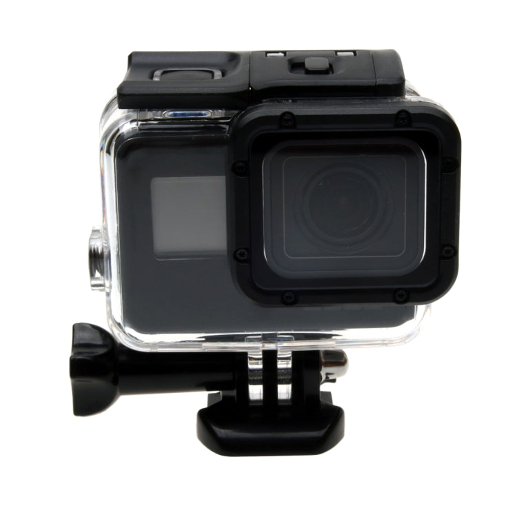 For GoPro NEW HERO /HERO6 /5 30m Water-resistant Housing Protective Case + Hollow Back Cover with Buckle Basic Mount & Screw, No Need to Disassemble Lens(GP413)