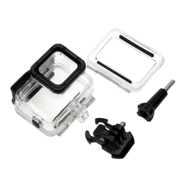 For GoPro NEW HERO /HERO6 /5 30m Water-resistant Housing Protective Case + Hollow Back Cover with Buckle Basic Mount & Screw, No Need to Disassemble Lens(GP413)
