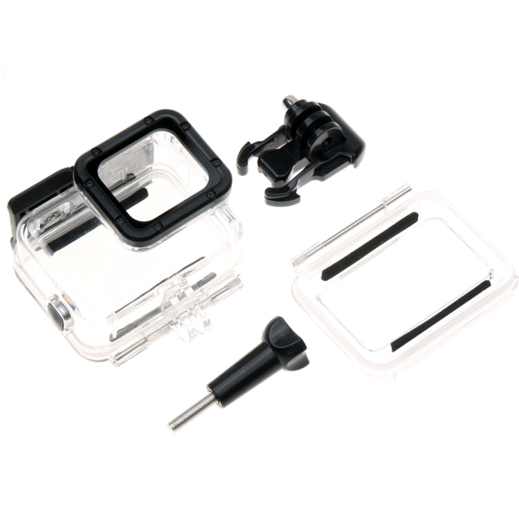 For GoPro HERO6 /5 Skeleton Housing Protective Case + Hollow Back Cover with Buckle Basic Mount & Screw, No Need to Disassemble Lens