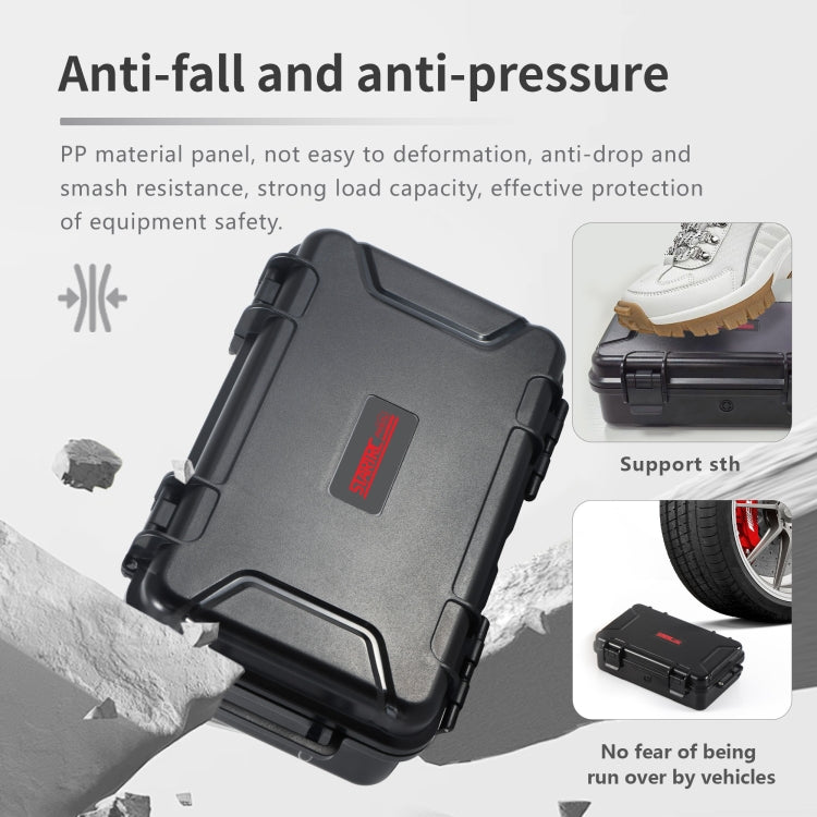 For GoPro HERO STARTRC Waterproof ABS Suitcase Shoulder Storage Box (Black) - free shipping - PMC Jewellery - Order now!