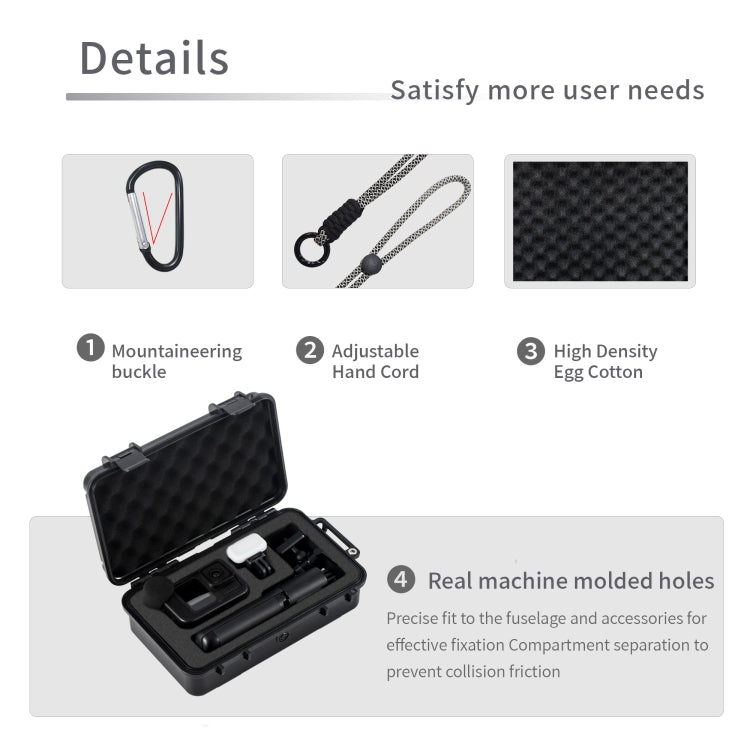 For GoPro HERO STARTRC Waterproof ABS Suitcase Shoulder Storage Box (Black) - free shipping - PMC Jewellery - Order now!