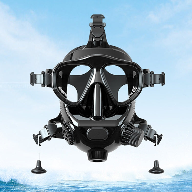 Water Sports Diving Snorkeling Mask Swimming Glasses for GoPro, Insta360, DJI and Other Action Cameras (Black)