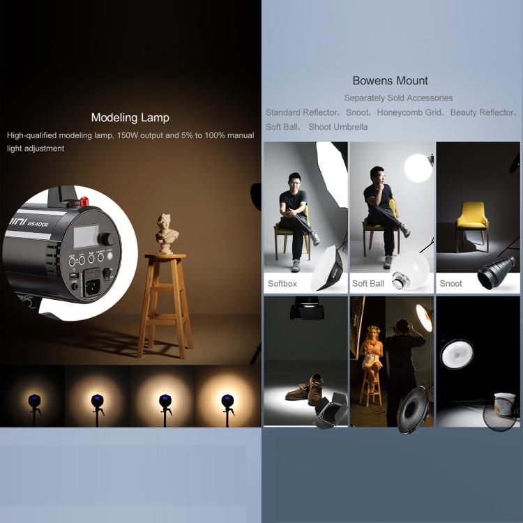 Godox Gemini GS300II Studio Flash Light 300Ws Bowens Mount Strobe Flash (AU Plug) - free shipping - PMC TechLife - Order now!