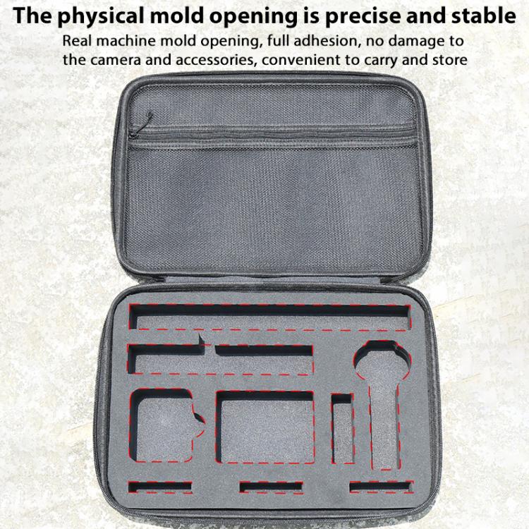 For Insta360 X4 / X5 Carrying Case Portable Storage Bag, Size:33.4 x 24 x 6.7cm (Grey)
