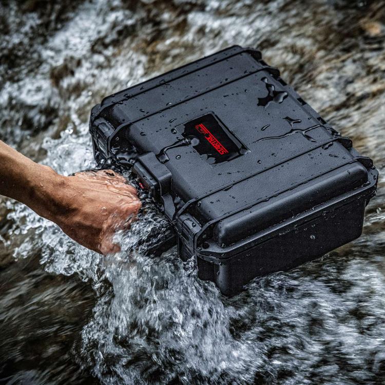 For Insta360 X5 / X4 STARTRC Combination Lock Waterproof PP Dual-layer Suitcase Storage Box (Black) - free shipping - PMC TechLife - Order now!