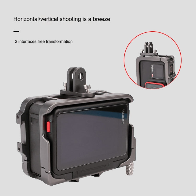 For Insta360 Ace Pro / Ace Aluminum Alloy Metal Rabbit Cage Frame (Grey) - Mount & Holder by PMC TechLife | Online Shopping South Africa | PMC TechLife | Buy Now Pay Later Mobicred