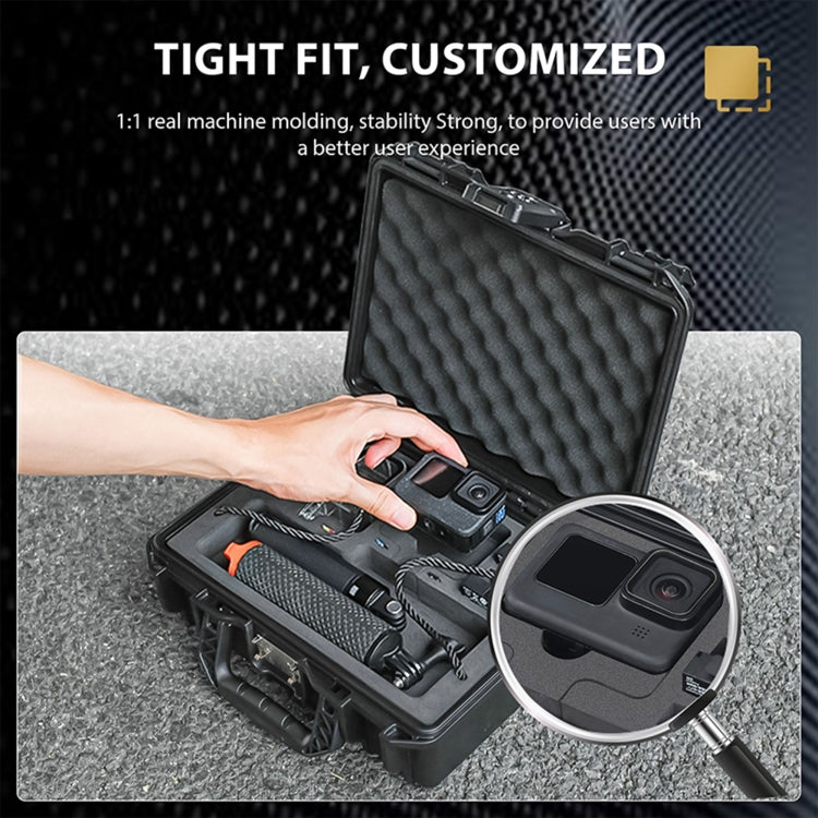 STARTRC DIY Combination Lock Waterproof Dual-layer Suitcase Storage Box (Black) - free shipping - PMC Jewellery - Order now!