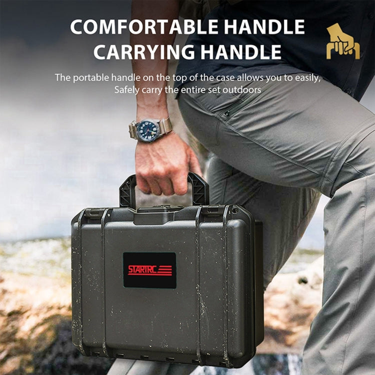 STARTRC DIY Combination Lock Waterproof Dual-layer Suitcase Storage Box (Black) - free shipping - PMC Jewellery - Order now!
