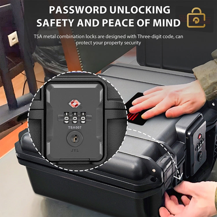 STARTRC DIY Combination Lock Waterproof Dual-layer Suitcase Storage Box (Black) - free shipping - PMC Jewellery - Order now!