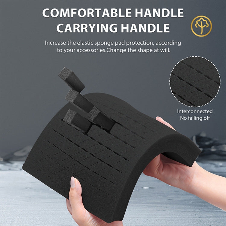 STARTRC DIY Combination Lock Waterproof Dual-layer Suitcase Storage Box (Black) - free shipping - PMC Jewellery - Order now!