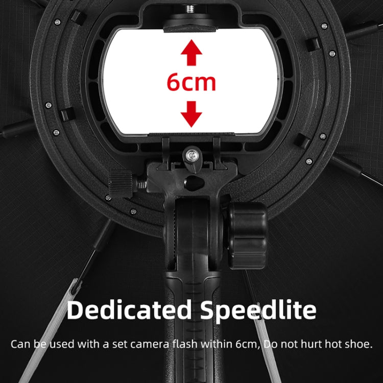 TRIOPO K65 65cm Speedlite Flash Octagon Parabolic Softbox Bowens Mount Diffuser for Speedlite - free shipping - PMC Jewellery - Order now!