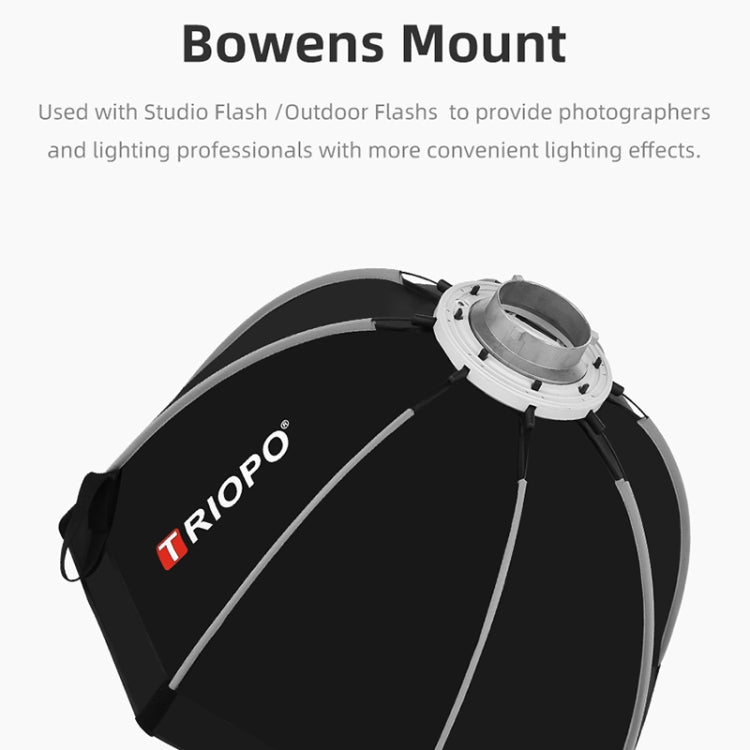 TRIOPO K90 90cm Speedlite Flash Octagon Parabolic Softbox Bowens Mount Diffuser for Speedlite - free shipping - PMC Jewellery - Order now!