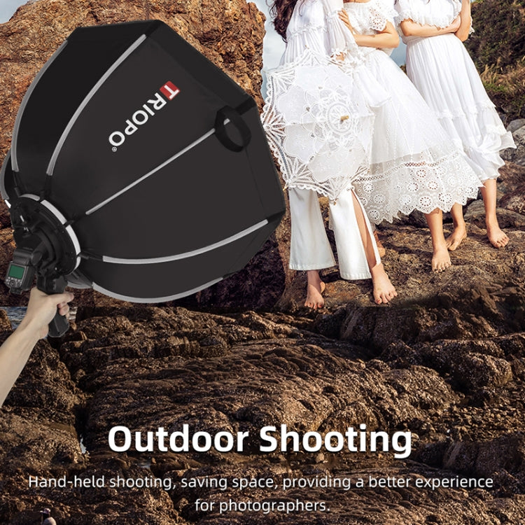 TRIOPO KS65 65cm Speedlite Flash Octagon Parabolic Softbox Diffuser with Bracket Mount Handle for Speedlite - free shipping - PMC Jewellery - Order now!