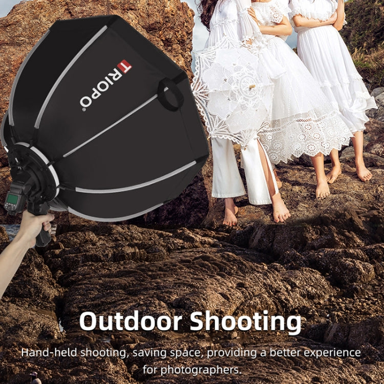 TRIOPO KS90 90cm Dome Speedlite Flash Octagon Parabolic Softbox Diffuser with Bracket Mount Handle for Speedlite - free shipping - PMC Jewellery - Order now!