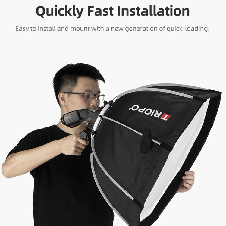 TRIOPO KX65 65cm Dome Speedlite Flash Octagon Parabolic Softbox Diffuser for Speedlite - free shipping - PMC Jewellery - Order now!