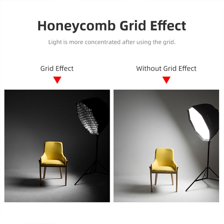 TRIOPO S120 Diameter 120cm Honeycomb Grid Octagon Softbox Reflector Diffuser for Studio Speedlite Flash Softbox - free shipping - PMC Jewellery - Order now!