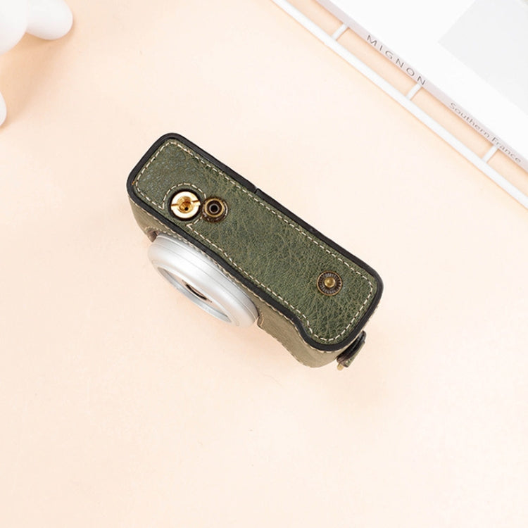 For Sony ZV-1F / ZV1M2 Full Body Camera PU Leather Case Bag with Strap (Coffee) - Leather Bag by PMC TechLife | Online Shopping South Africa | PMC TechLife | Buy Now Pay Later Mobicred