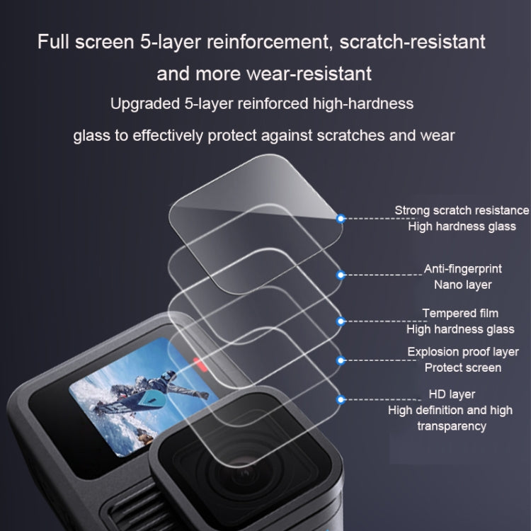 For GoPro HERO13 Black Lens and Front Back Screen 9H Tempered Glass Film - free shipping - PMC Jewellery - Order now!