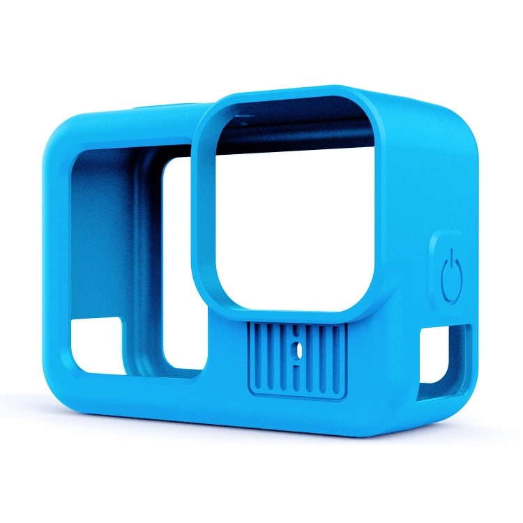 For GoPro HERO13 Black Silicone Protective Case Cover with Wrist Strap & Lens Cover (Blue) - free shipping - PMC Jewellery - Order now!