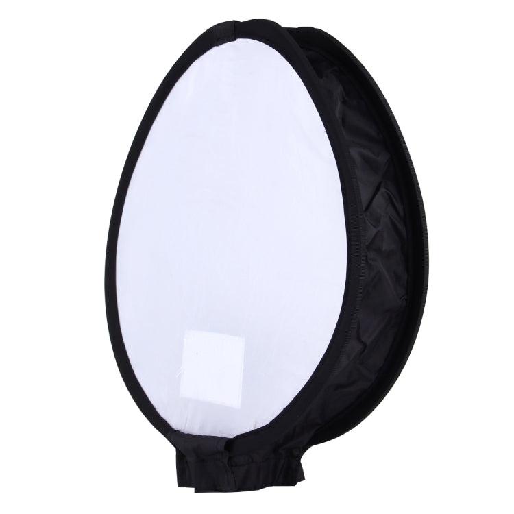 30cm Universal Round Style Flash Folding Soft Box, Without Flash Light Holder(Black + White) - free shipping - PMC Jewellery - Order now!