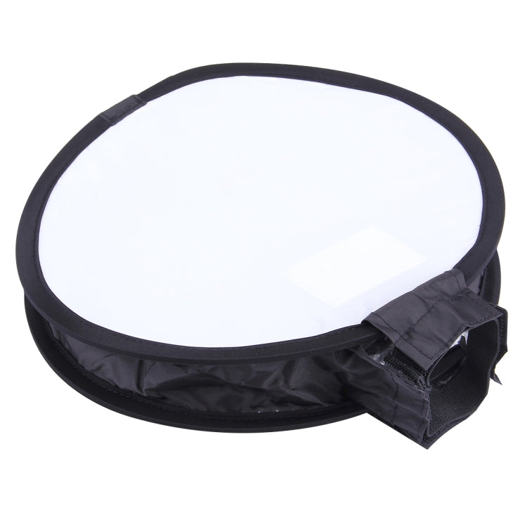 30cm Universal Round Style Flash Folding Soft Box, Without Flash Light Holder(Black + White) - free shipping - PMC Jewellery - Order now!