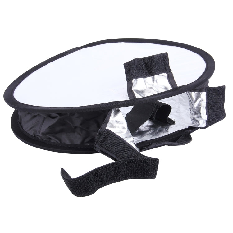 30cm Universal Round Style Flash Folding Soft Box, Without Flash Light Holder(Black + White) - free shipping - PMC Jewellery - Order now!
