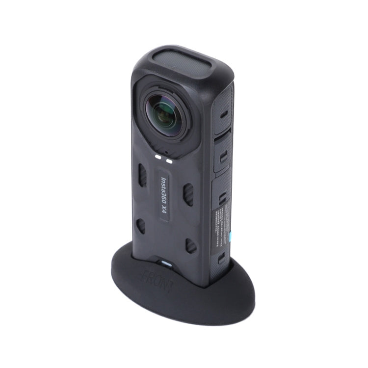 For Insta360 X4 Silicone Base Desktop Stand (Black) - Mount & Holder by PMC TechLife | Online Shopping South Africa | PMC TechLife