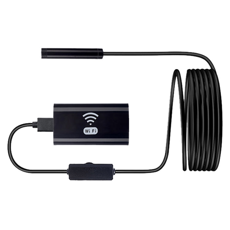F99 HD Mobile Phone Endoscope, 8mm Water-resistant Pipe Endoscope, Wifi Version, Flexible Cord, Length: 3.5m(Black)