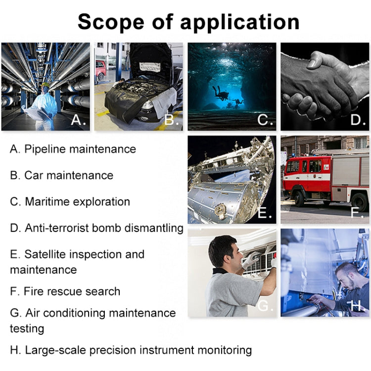 F99 HD Mobile Phone Endoscope, 8mm Waterproof Pipe Endoscope, Wifi Version, Hardwire, Length: 1m (Black) - by PMC Jewellery | Online Shopping South Africa | PMC Jewellery | Buy Now Pay Later Mobicred