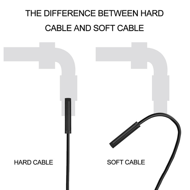 F99 HD Mobile Phone Endoscope, 8mm Water-resistant Pipe Endoscope, Wifi Version, Hardwire, Length: 1.5m (Black)