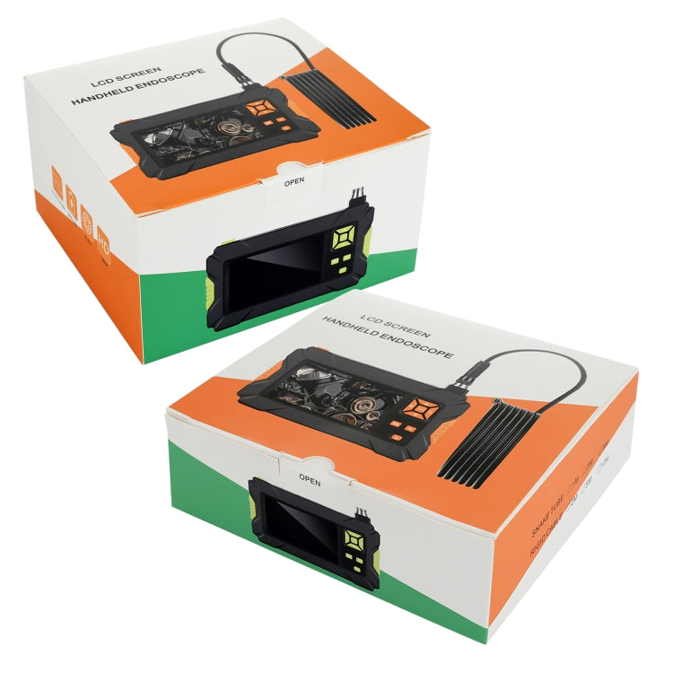 P30 8mm IP67 Waterproof 4.3 inch HD Portable Endoscope Hard Cable Industrial Endoscope, Cable Length: 5m(Green) - free shipping - PMC Jewellery - Order now!