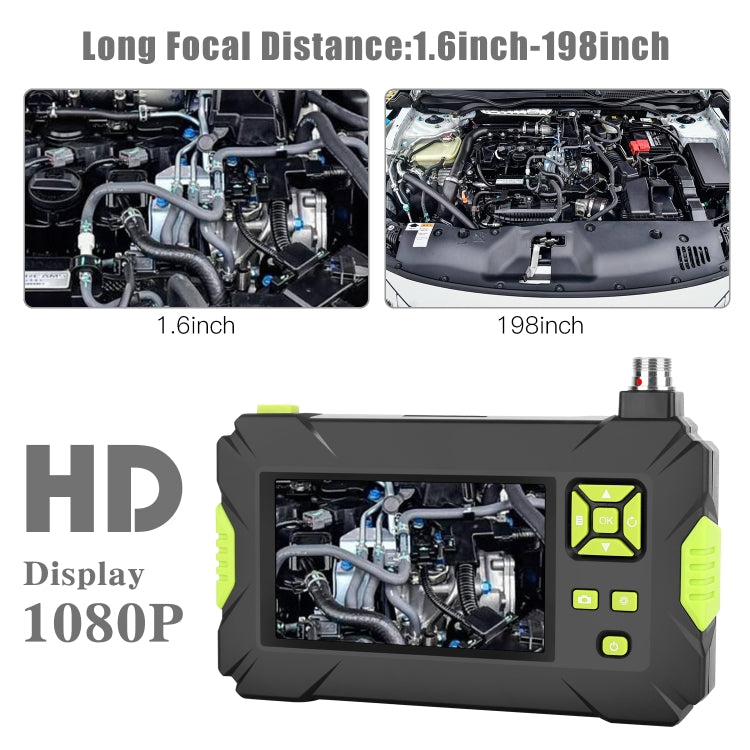 P30 8mm IP67 Water-resistant 4.3 inch HD Portable Endoscope Hard Cable Industrial Endoscope, Cable Length: 10m