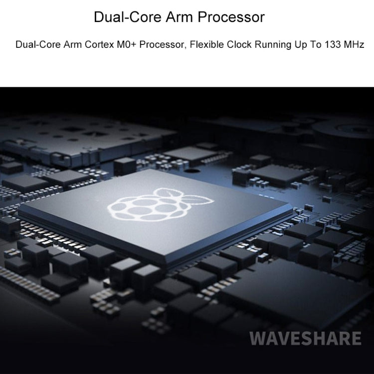 Waveshare RP2040-Plus Pico-like MCU Board Based on Raspberry Pi MCU RP2040, with Pinheader