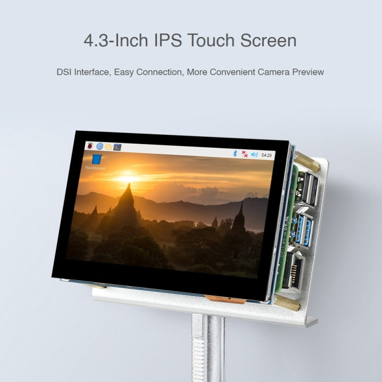 Waveshare 4.3 inch Screen Raspberry Pi Microscope Kit 12MP Camera Module with Bracket, US Plug - free shipping - PMC Jewellery - Order now!